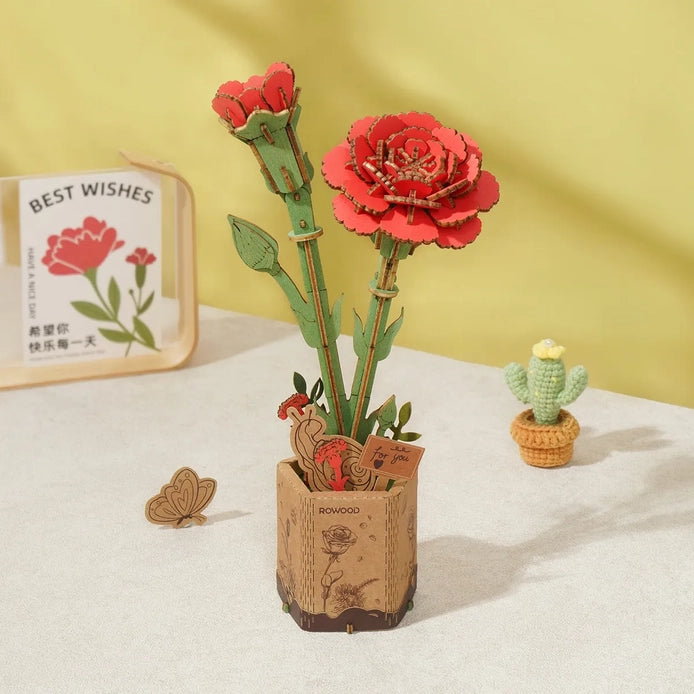 Wooden Bloom 3D Flower Puzzle