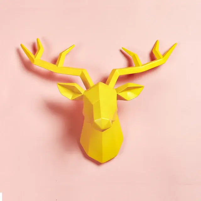 Geometric Deer Wall Sculpture