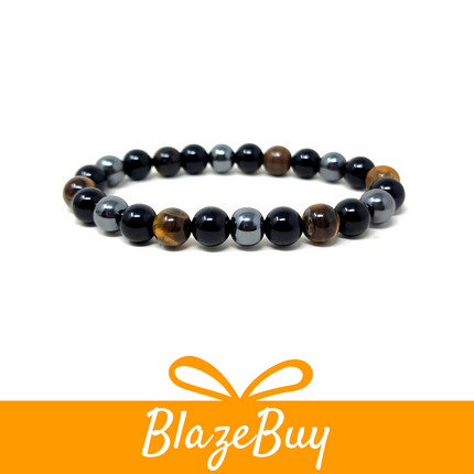 SoulGuard™ Obsidian & Tiger Eye Bracelet