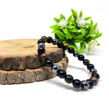 SoulGuard™ Obsidian & Tiger Eye Bracelet