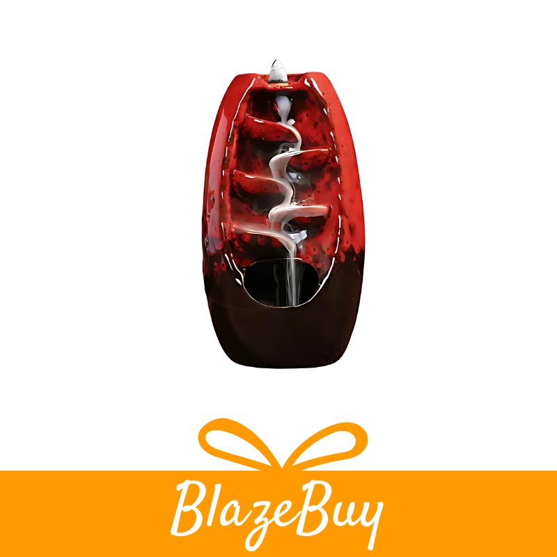 Ceramic Waterfall Incense Burner