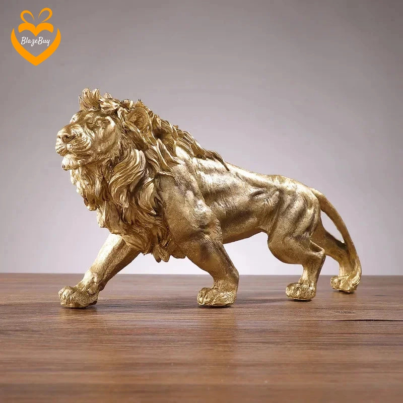 Majestic Lion Resin Sculpture