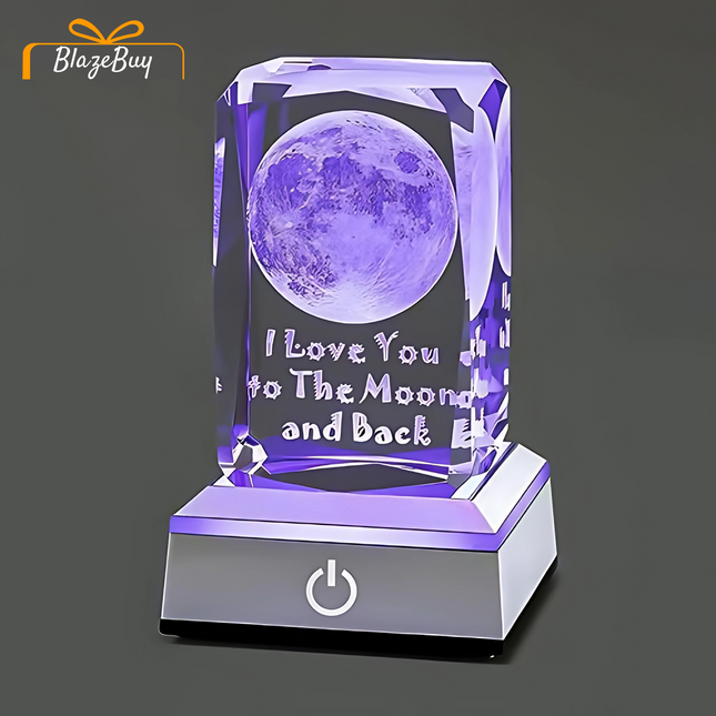 RoseGlow™ 3D Crystal Lamp