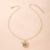 Butterfly Heart Locket Necklace