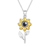 I Love You Sunflower Necklace