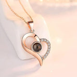 Heart Projection Memory Necklace