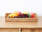 Hand-Woven Rattan Serving Tray