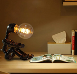 Steampunk Robot Table Lamp