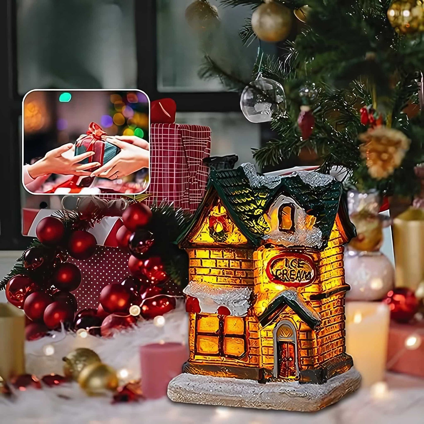 Mini Christmas Pine Trees Set