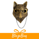 Gold Animal Wall Sculpture Set