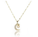 Moon Evil Eye Necklace