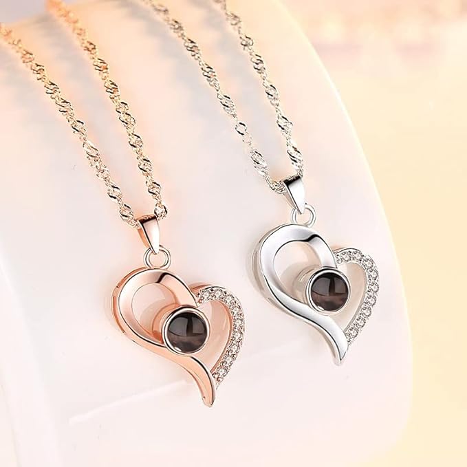 Heart Projection Memory Necklace