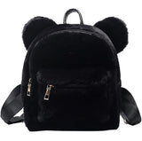 Fuzzy Bear Ears Backpack