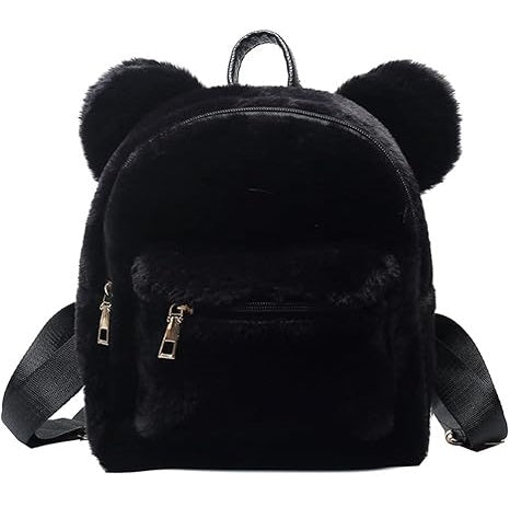 Fuzzy Bear Ears Backpack