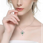 Mom Heart Sterling Necklace