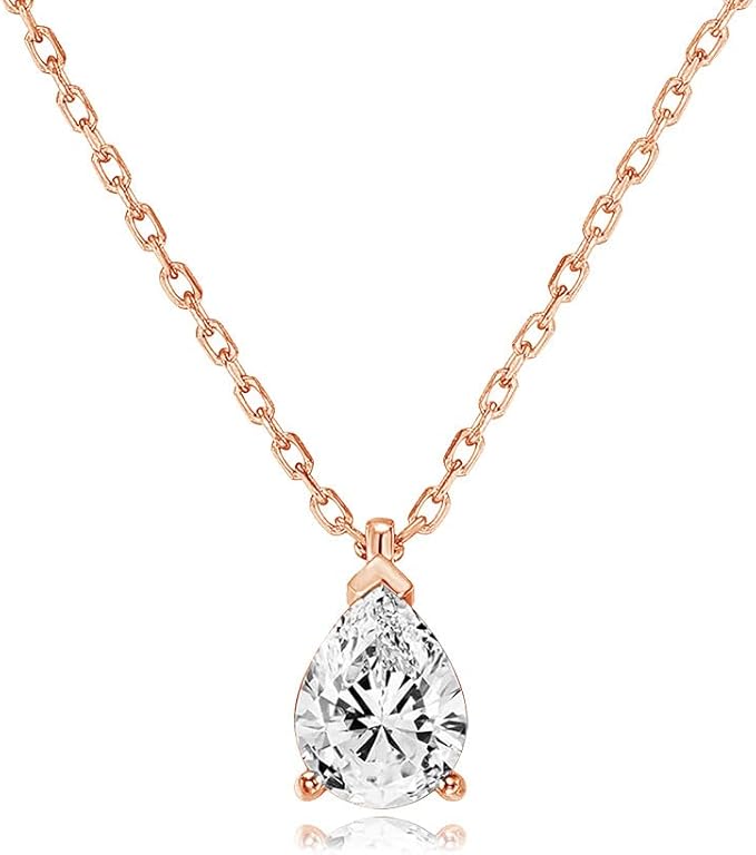 Radiant Teardrop Pendant Necklace