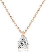 Radiant Teardrop Pendant Necklace