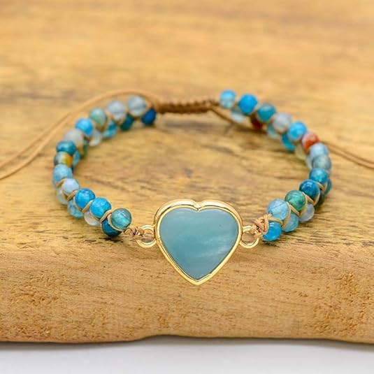 Jasper Heart Handmade Bracelet Set