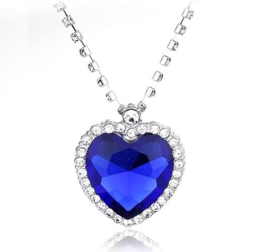 Ocean Heart Crystal Necklace