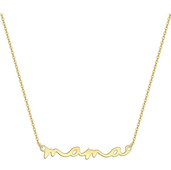 Gold Plated Mama Necklace