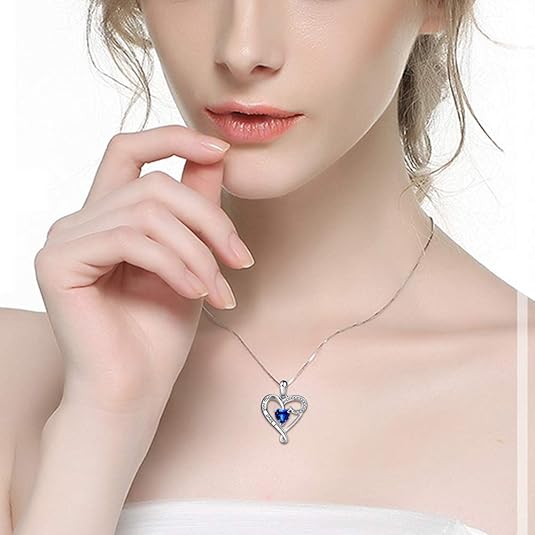 Mom Heart Sterling Necklace