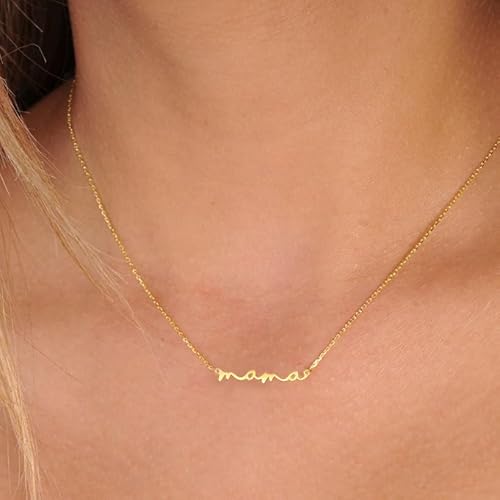 Gold Plated Mama Necklace