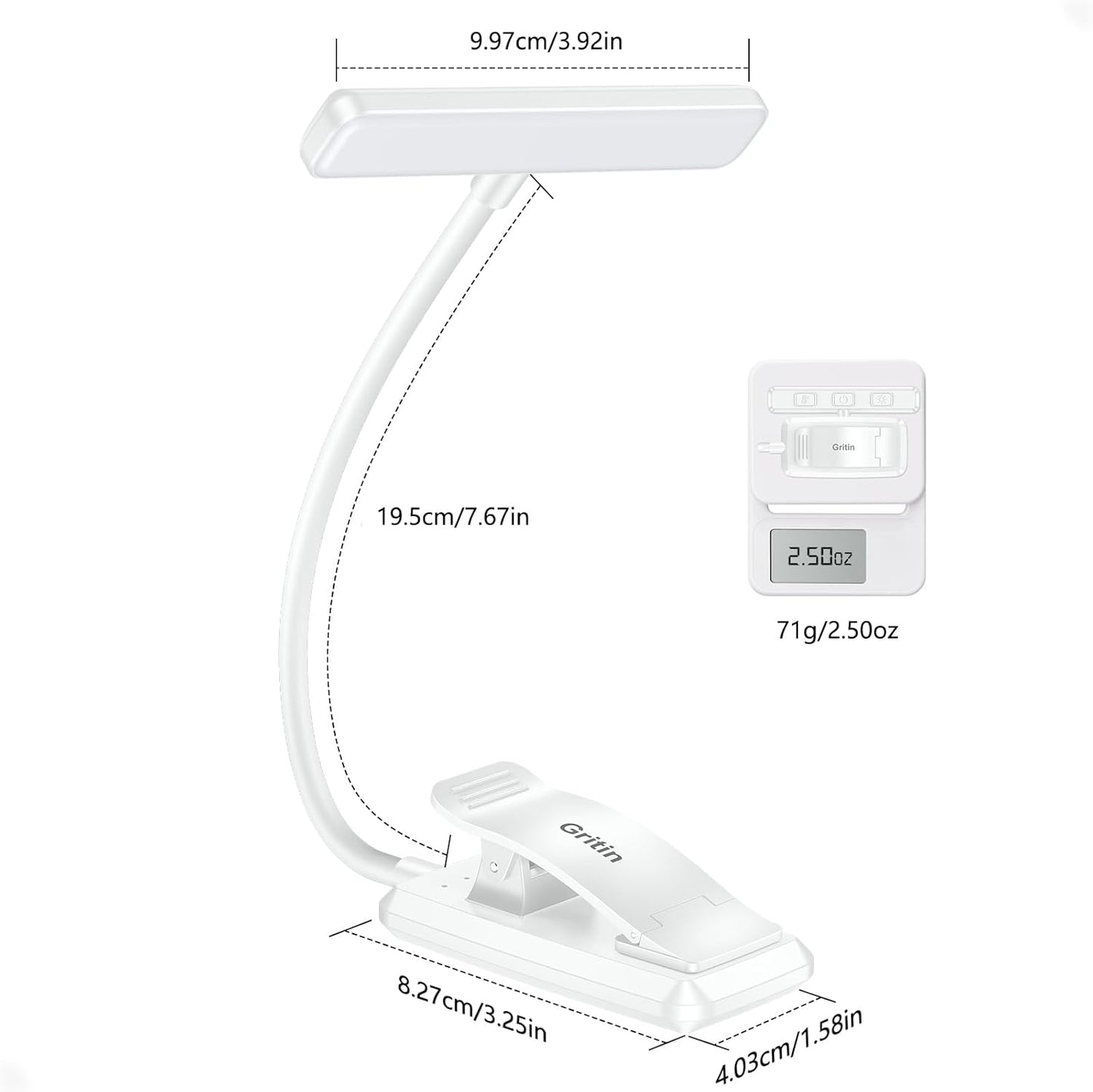 Bedside Reading Clip Light