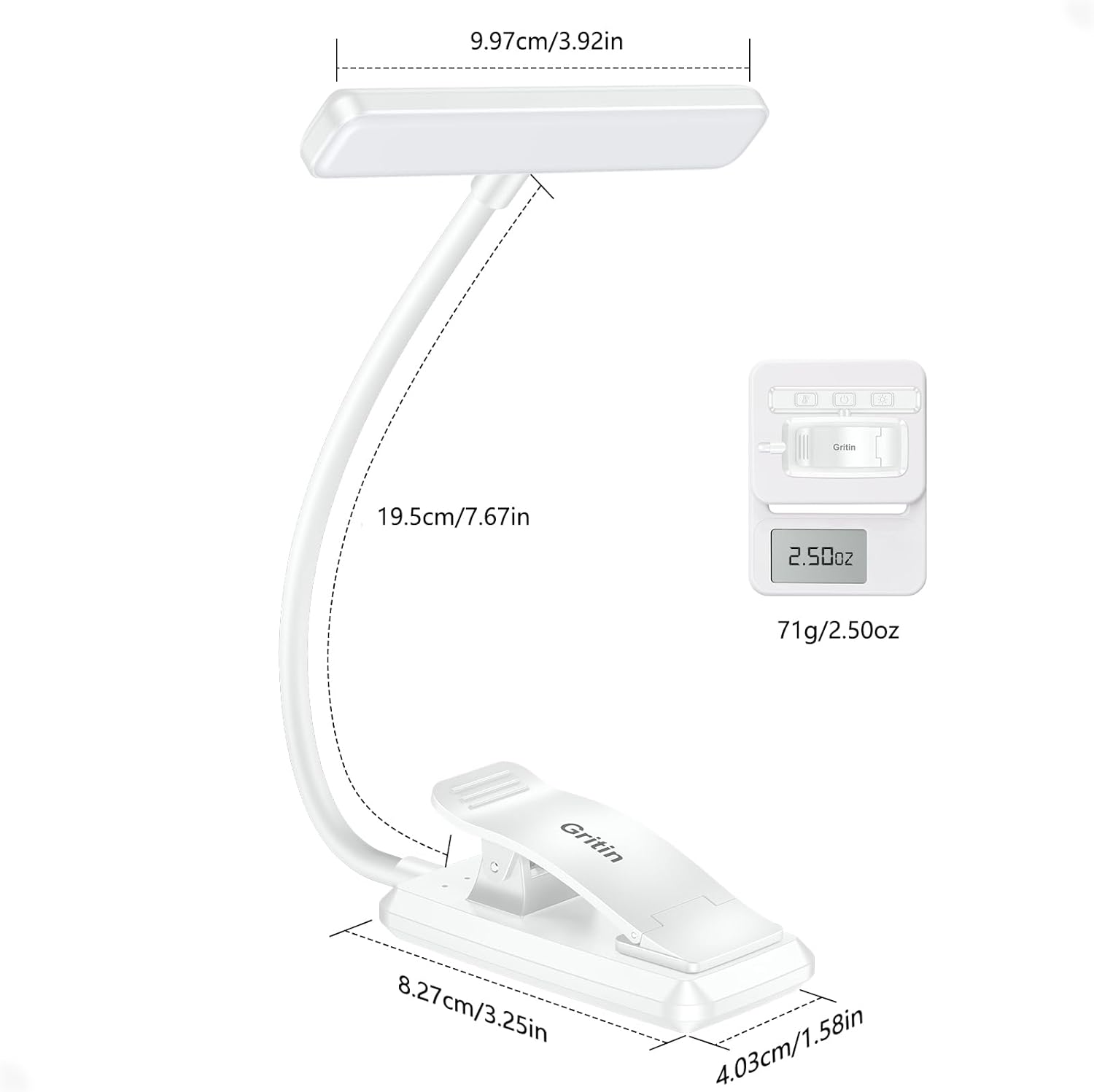 Bedside Reading Clip Light