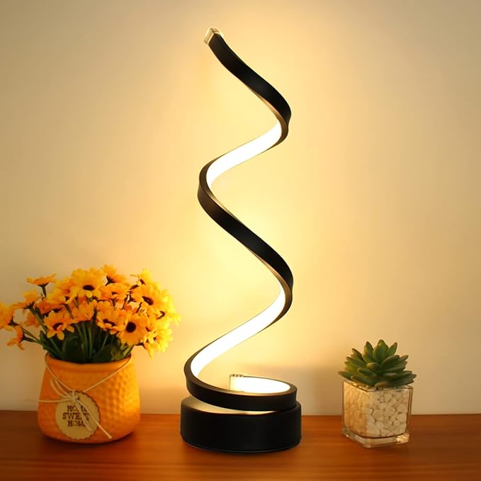 LENIVER Spiral Table Lamp