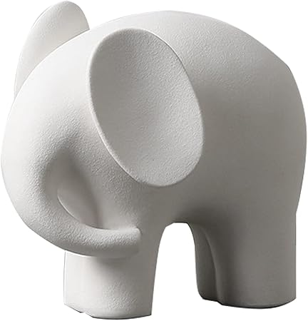 Minimalist Ceramic Elephant Decor