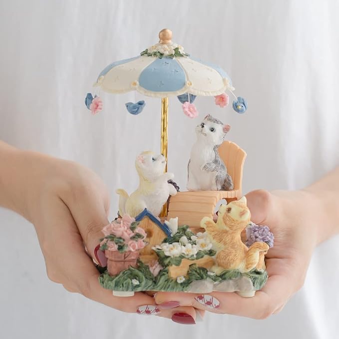 Wooden Christmas Music Box Collection