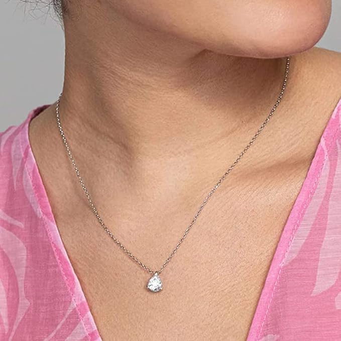 Radiant Teardrop Pendant Necklace
