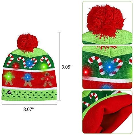 LED Christmas Beanie Duo