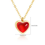 Red Carnelian Heart Necklace