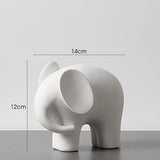 Minimalist Ceramic Elephant Decor