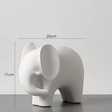 Minimalist Ceramic Elephant Decor