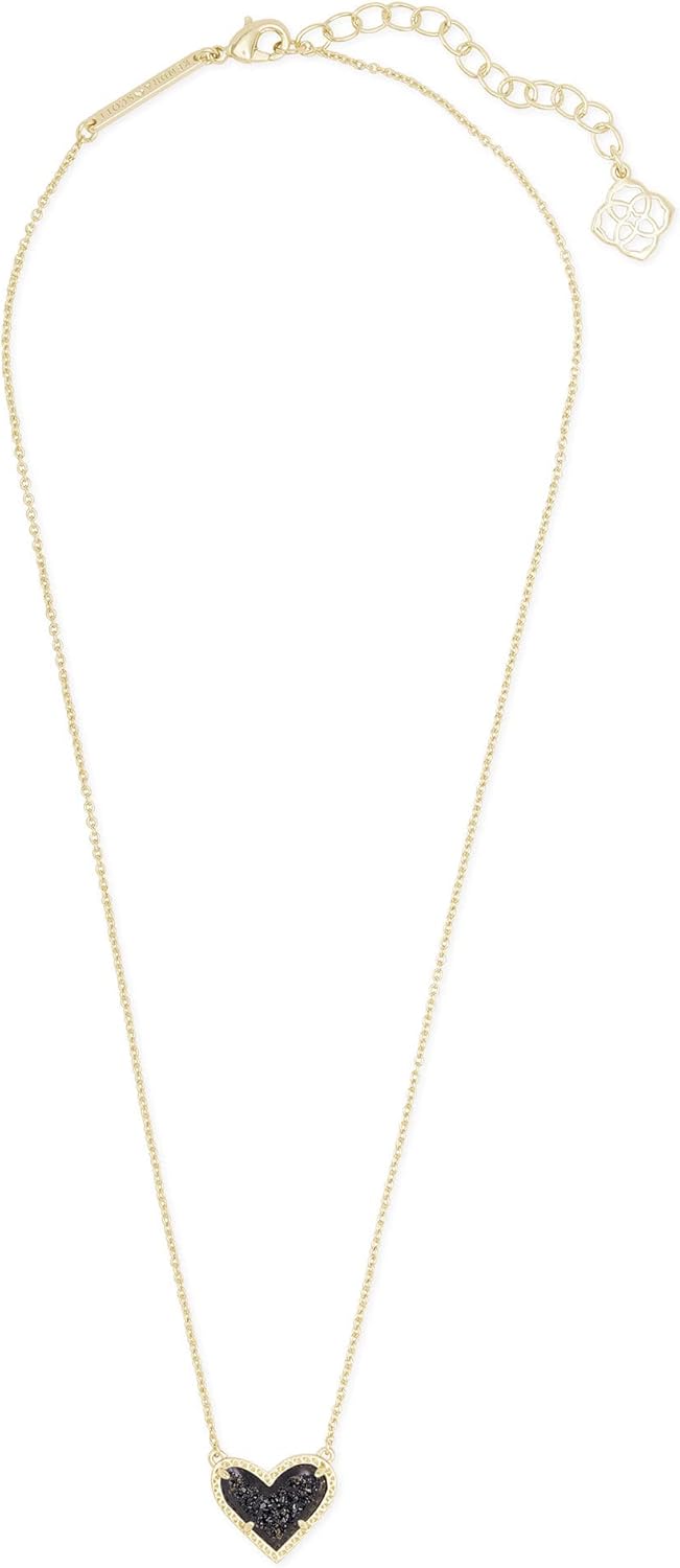 Kendra Scott Ari Heart Adjustable Length Pendant Necklace for Women, Fashion Jewelry