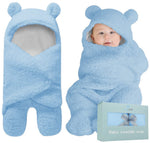 Baby Swaddle Blanket | Ultra-Soft Plush Essential for Infants 0-6 Months | Receiving Swaddling Wrap White | Ideal for Baby Boy Accessories and Newborn Registry | Perfect Baby Girl Shower Gift