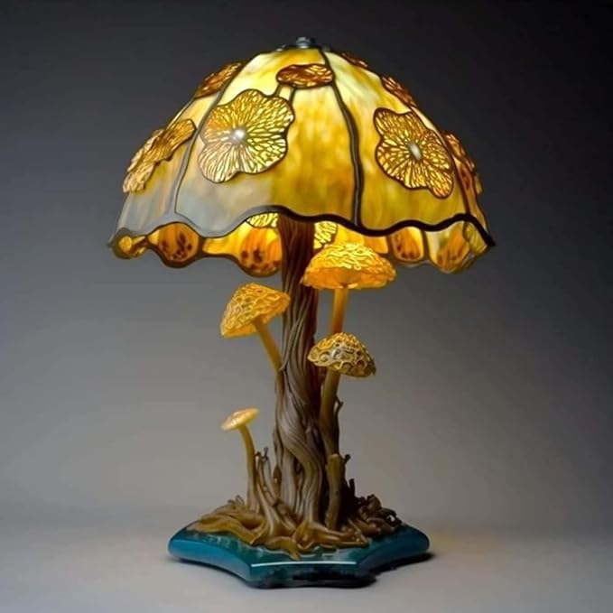 Tiffany-Style Stained Glass Table Lamp