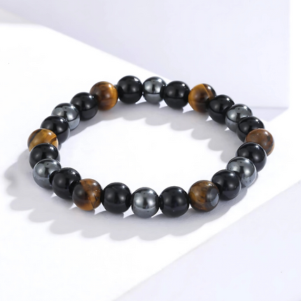 SoulGuard™ Obsidian & Tiger Eye Bracelet