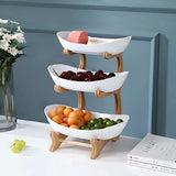 Three-Tier Fruit Bowl Stand