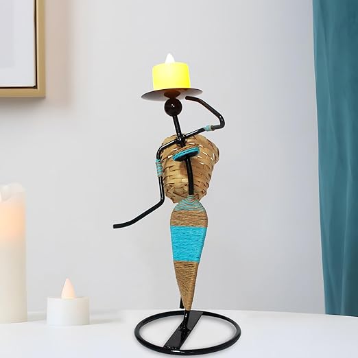 African Art Candle Holder