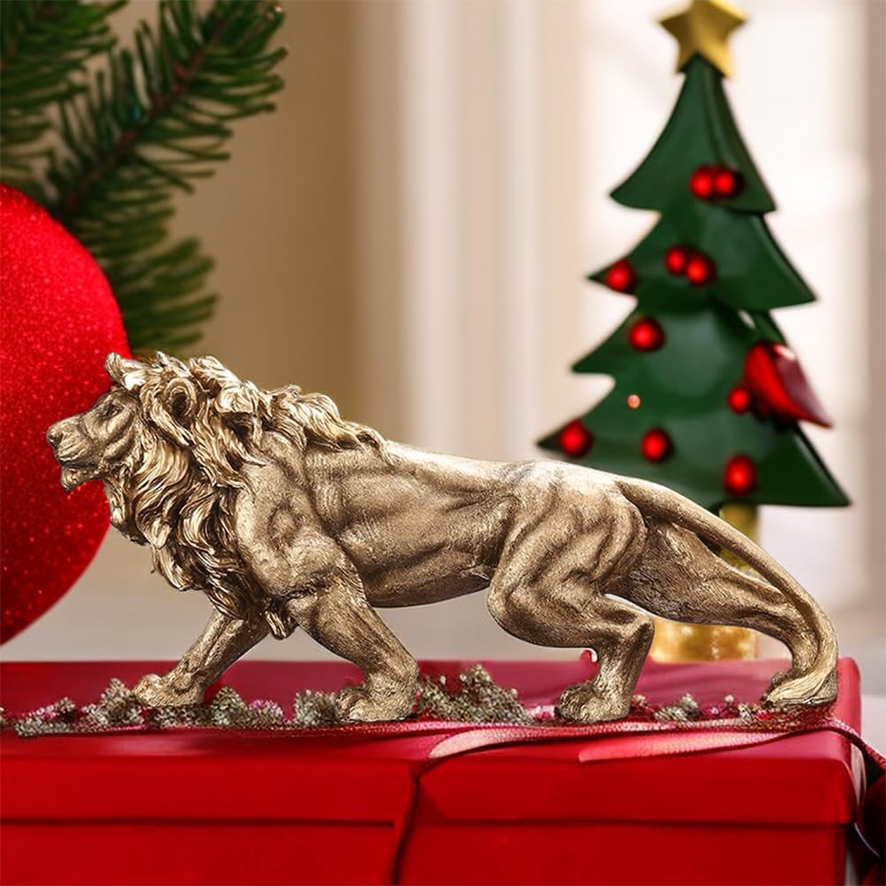 Majestic Lion Resin Sculpture