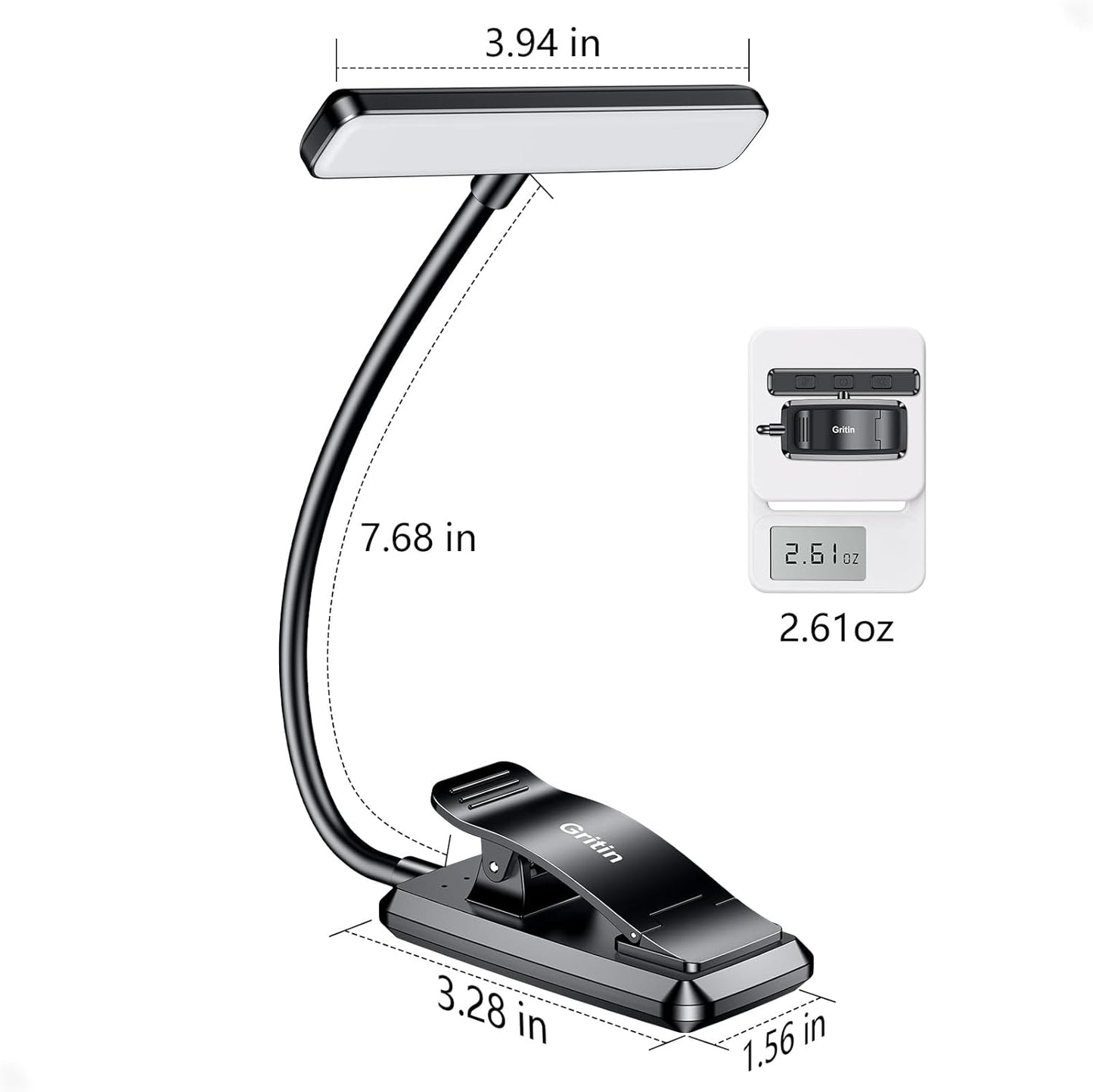 Bedside Reading Clip Light