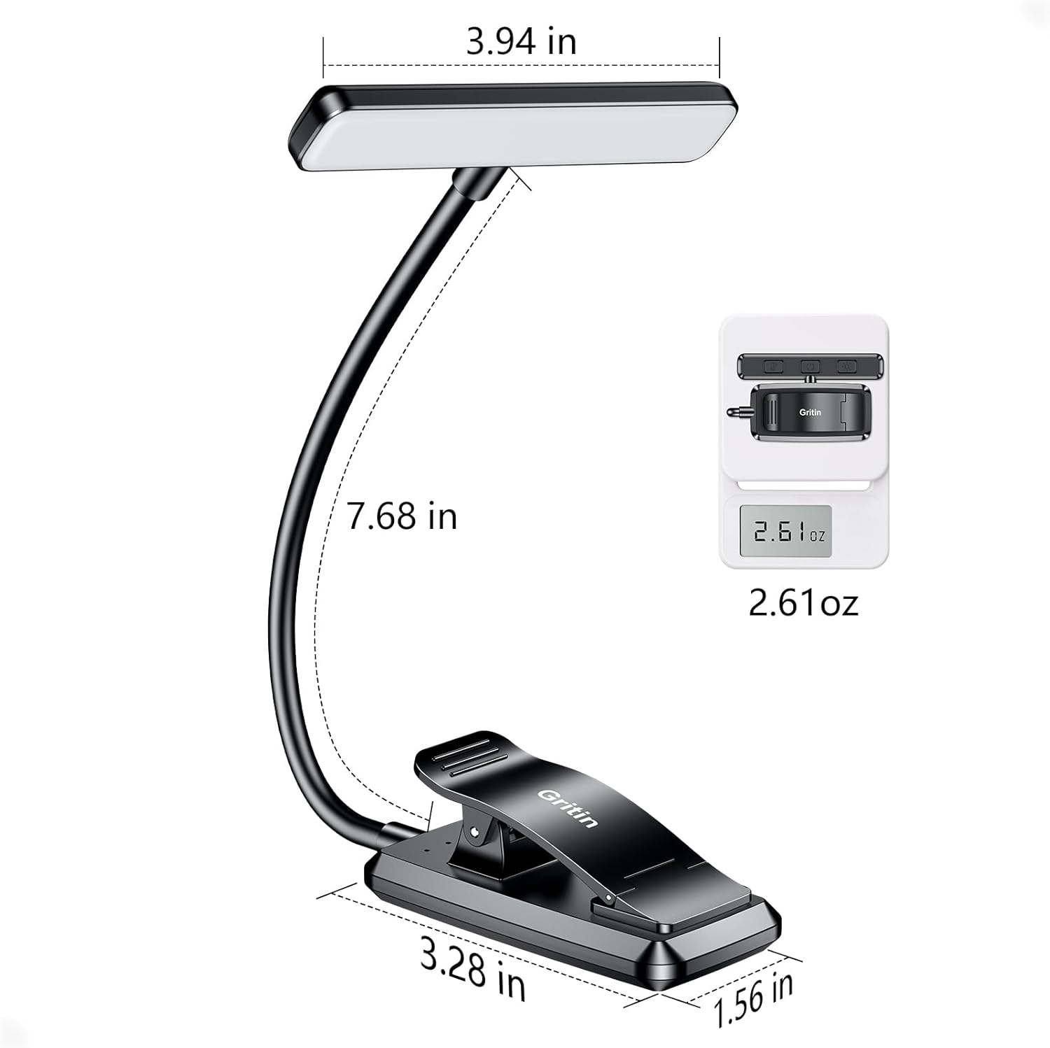 Bedside Reading Clip Light