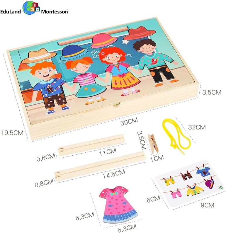 Montessori Clothes Hanging Set