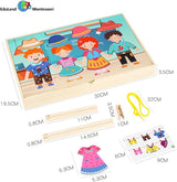 Montessori Clothes Hanging Set