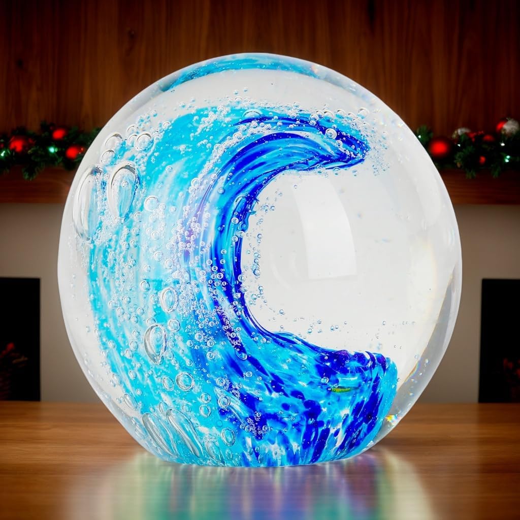 Ocean Wave Crystal Sphere