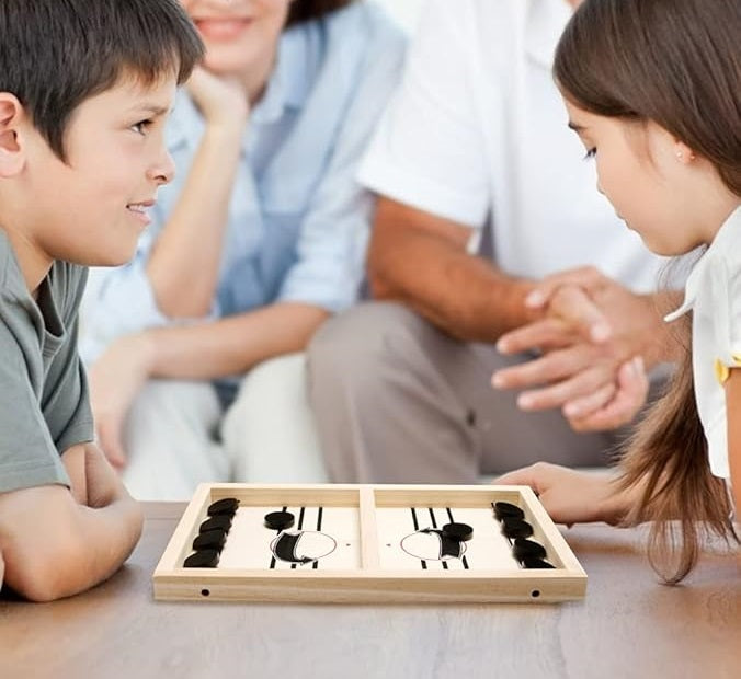 Wooden Sling Puck Game