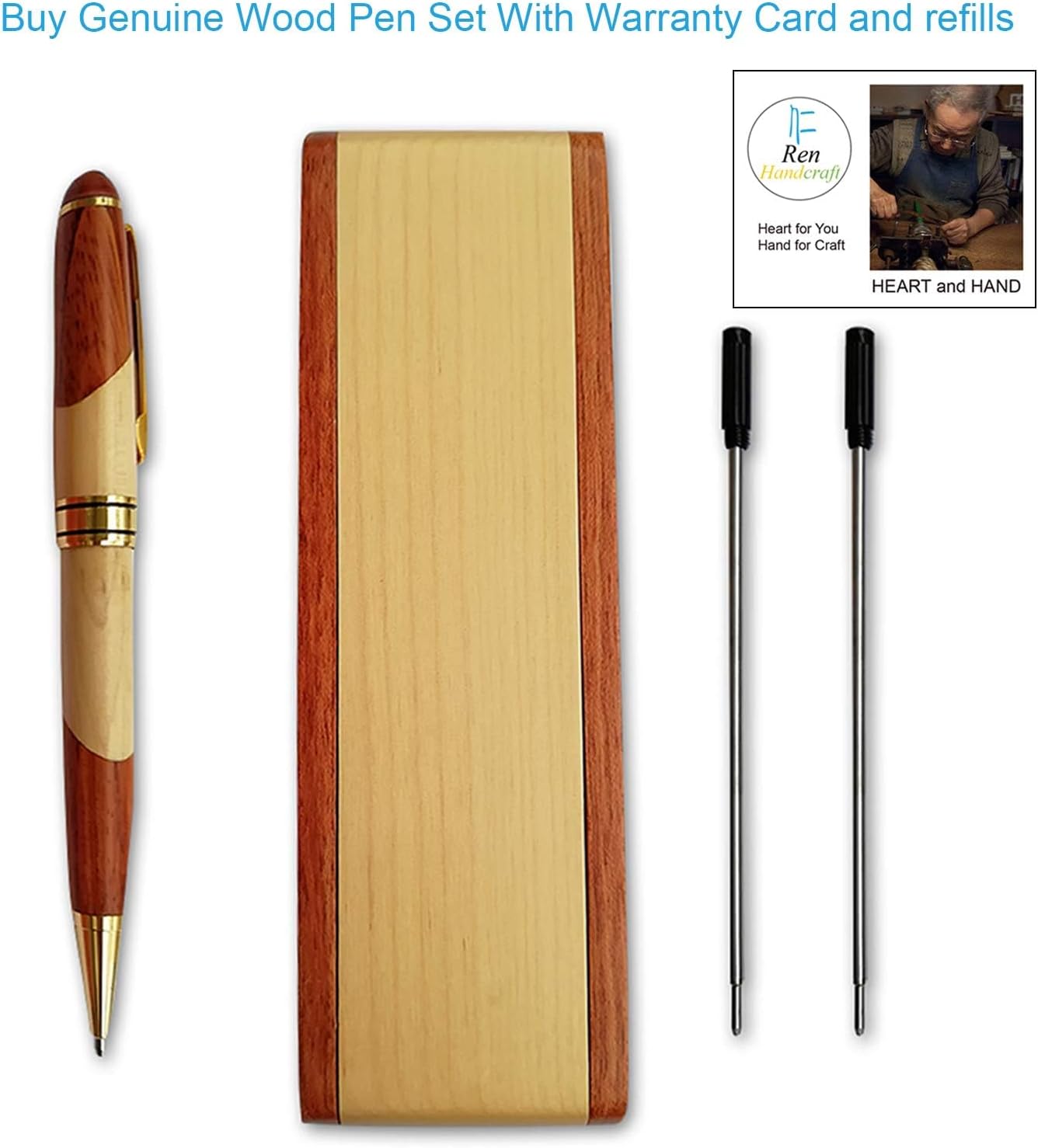 Wooden Signature Pen Set